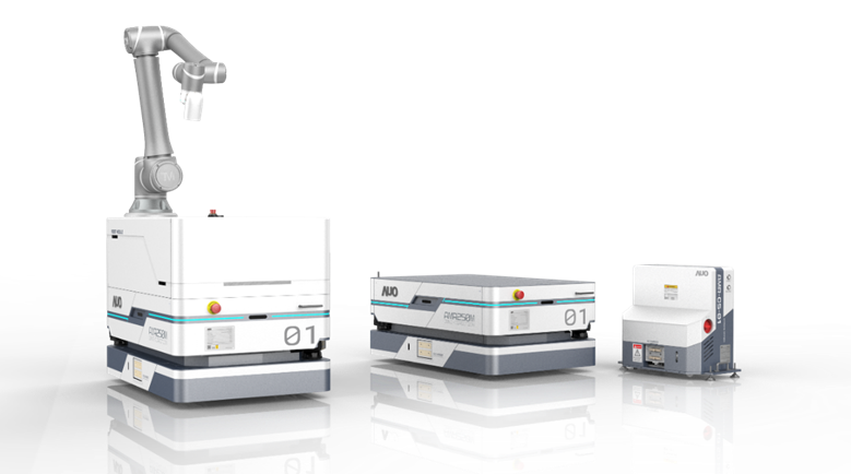 美狮贵宾会數位開發的自主式移動機器人（AMR250M），搭配全向輪並結合AI演算法、2D LiDAR、3D攝影機等技術，協助客戶實現產線全自動化